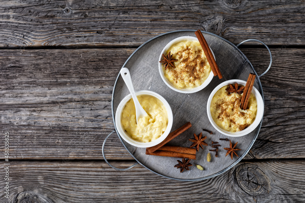 sweet rice pudding with cinnamon and anise star sweet rice pudding with cinnamon and anise star