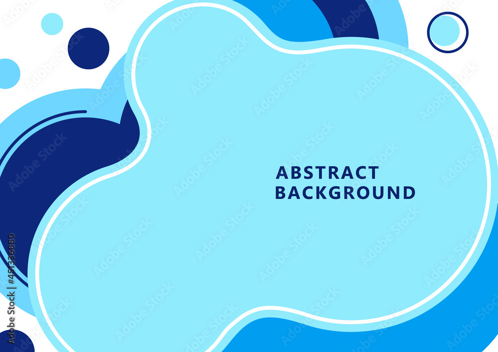 Abstract dynamic composition of overlapping rounded shapes and dots. Modern style geometric background, minimalistic design element. Vector