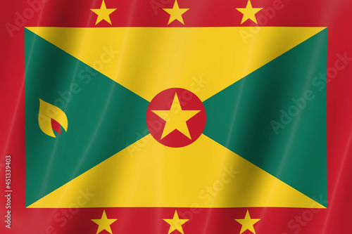 Free Download grenada flag,3d flag, flag, 3d render,8k - GFXLoad