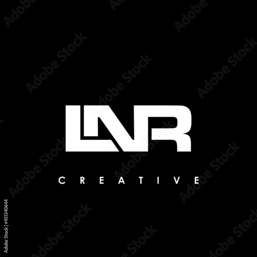 LNR Letter Initial Logo Design Template Vector Illustration photo
