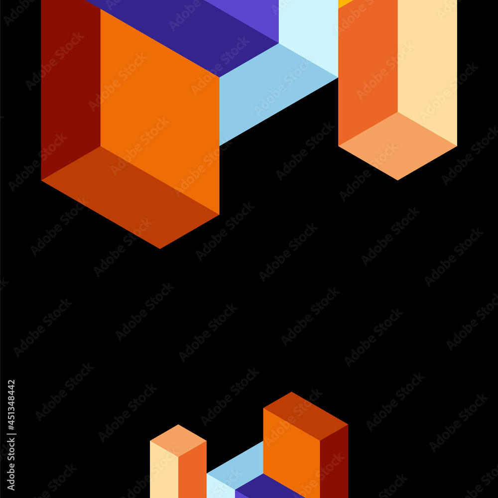 Abstract background. 3d cubes, cubic elements and blocks. Techno or business concept for wallpaper, banner, background, landing page Abstract background. 3d cubes, cubic elements and blocks. Techno or business concept for wallpaper, banner, background, landing page