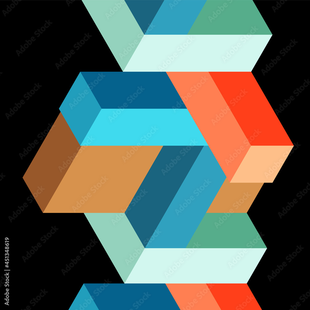Abstract background. 3d cubes, cubic elements and blocks. Techno or business concept for wallpaper, banner, background, landing page Abstract background. 3d cubes, cubic elements and blocks. Techno or business concept for wallpaper, banner, background, landing page