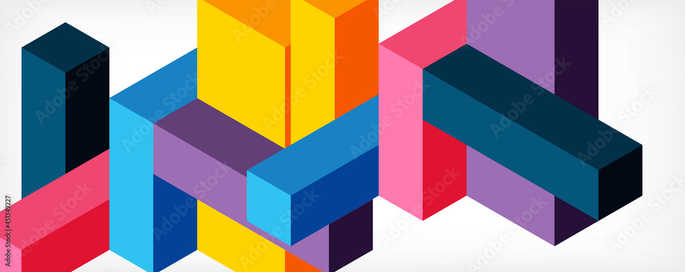 Abstract background. 3d cubes, cubic elements and blocks. Techno or business concept for wallpaper, banner, background, landing page Abstract background. 3d cubes, cubic elements and blocks. Techno or business concept for wallpaper, banner, background, landing page