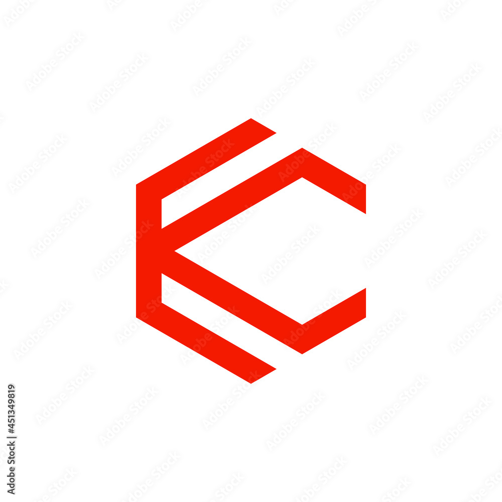 K logo vector illustration. Letter K hexagonal logo isolated on White Background K logo vector illustration. Letter K hexagonal logo isolated on White Background
