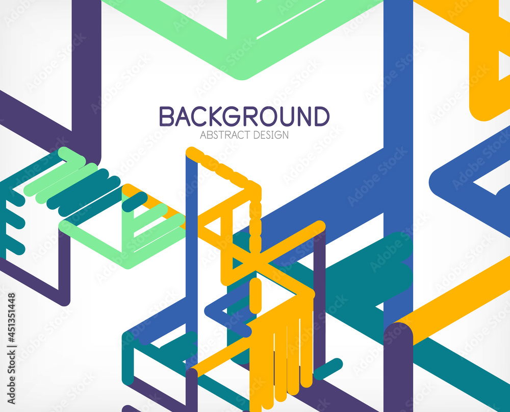 Abstract background. Color lines on white background. Linear abstract composition. Techno or business concept for wallpaper, banner, background, landing page Abstract background. Color lines on white background. Linear abstract composition. Techno or business concept for wallpaper, banner, background, landing page