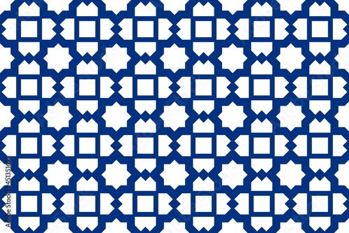 Simple geometric pattern in the colors of the national flag of Finland