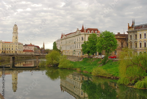 Romania,Oradea city and Crisul Repede river , in 2008 photo