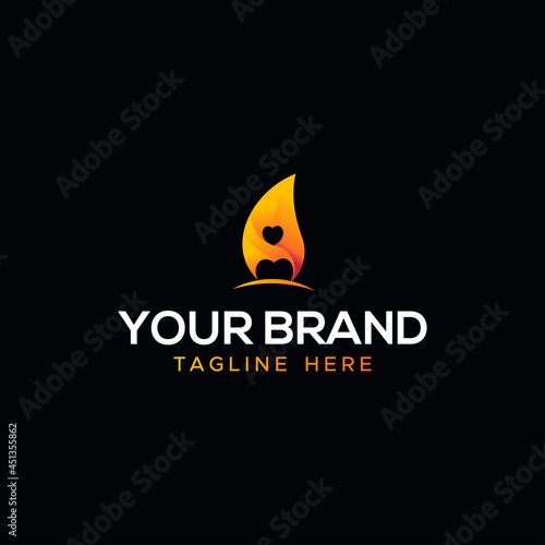 Leaf Gradient Brand For Company