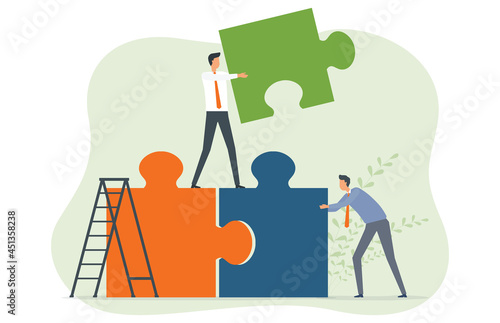 group people business team meeting collaboration working. Business partner work together. isolated vector illustration.