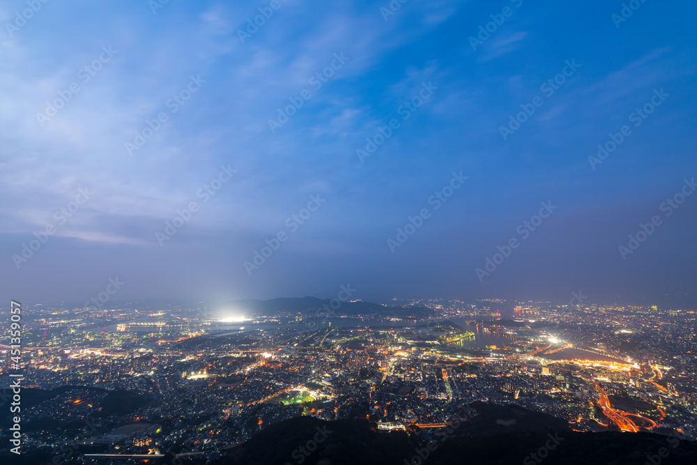 Fototapeta premium 北九州市皿倉山の夜景（新日本三大夜景）