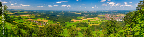 Vogelperspektive auf die nördliche schwäbische Alp, Baden Württemberg