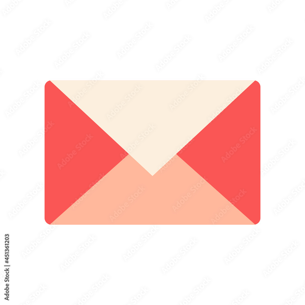 Closed envelope on a white background. Email symbol for mobile applications, websites. Vector. Closed envelope on a white background. Email symbol for mobile applications, websites. Vector.