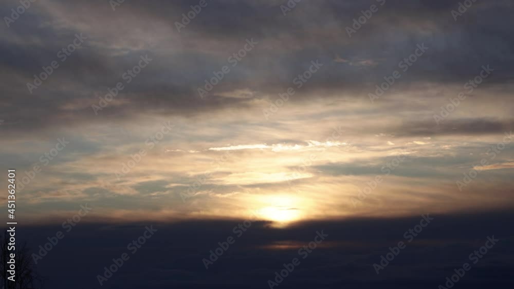 Timelapse shooting of amazing sunset sky and floating clouds Timelapse shooting of amazing sunset sky and floating clouds