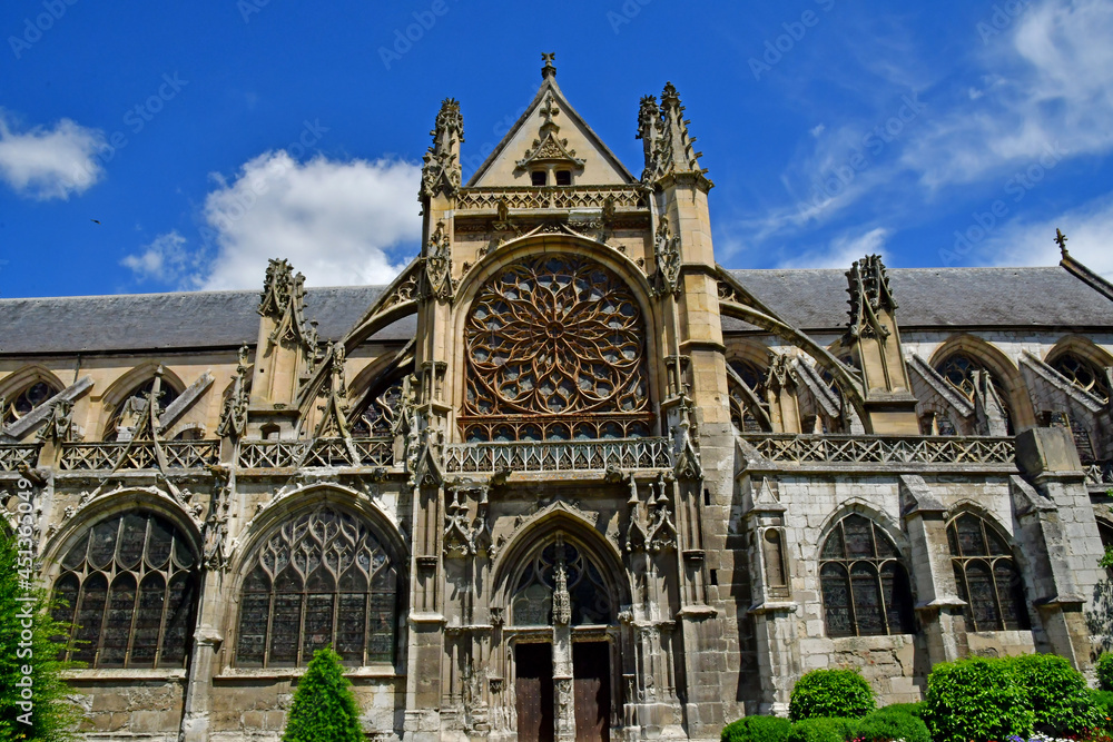 Les Andelys; France - june 24 2021 : the collegiate church