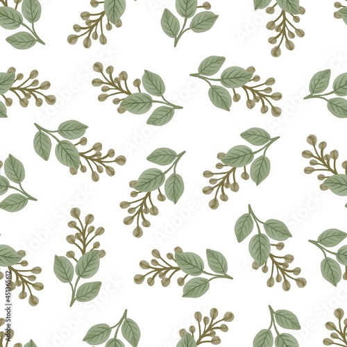 seamless pattern of yellow bud for fabric design