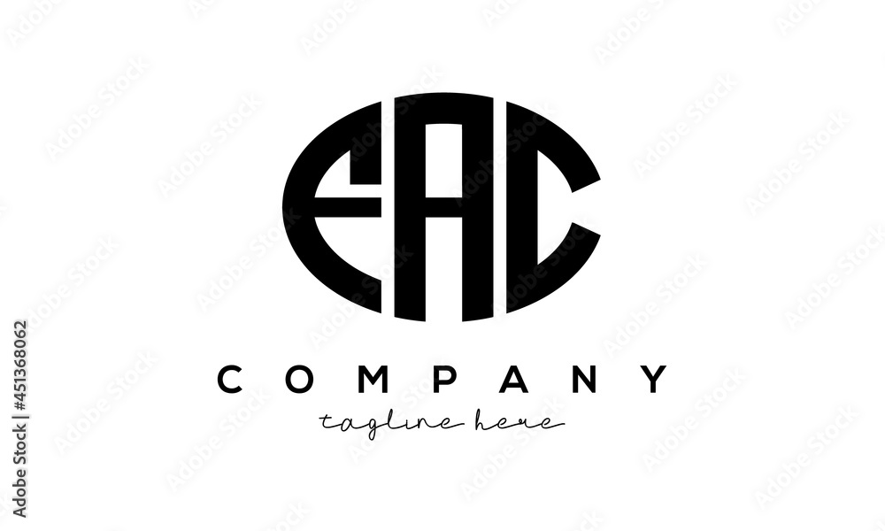 FAC three Letters creative circle logo design
