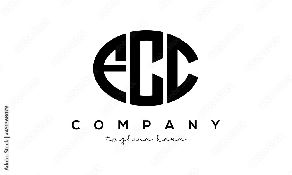 FCC three Letters creative circle logo design FCC three Letters creative circle logo design