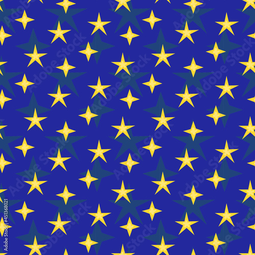 Shining stars simple background seamless pattern