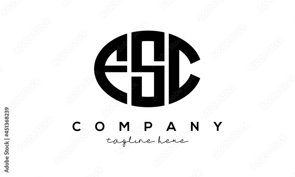 FSC three Letters creative circle logo design