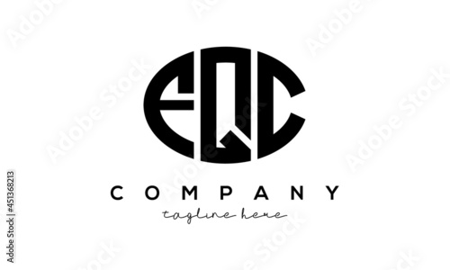 FQC three Letters creative circle logo design photo