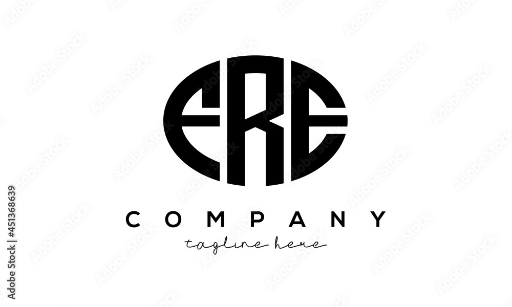 FRE three Letters creative circle logo design