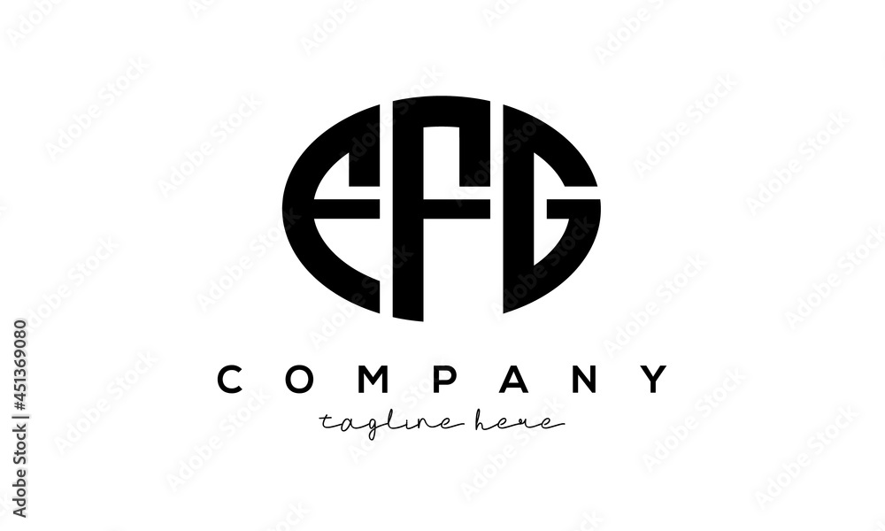 FFG three Letters creative circle logo design