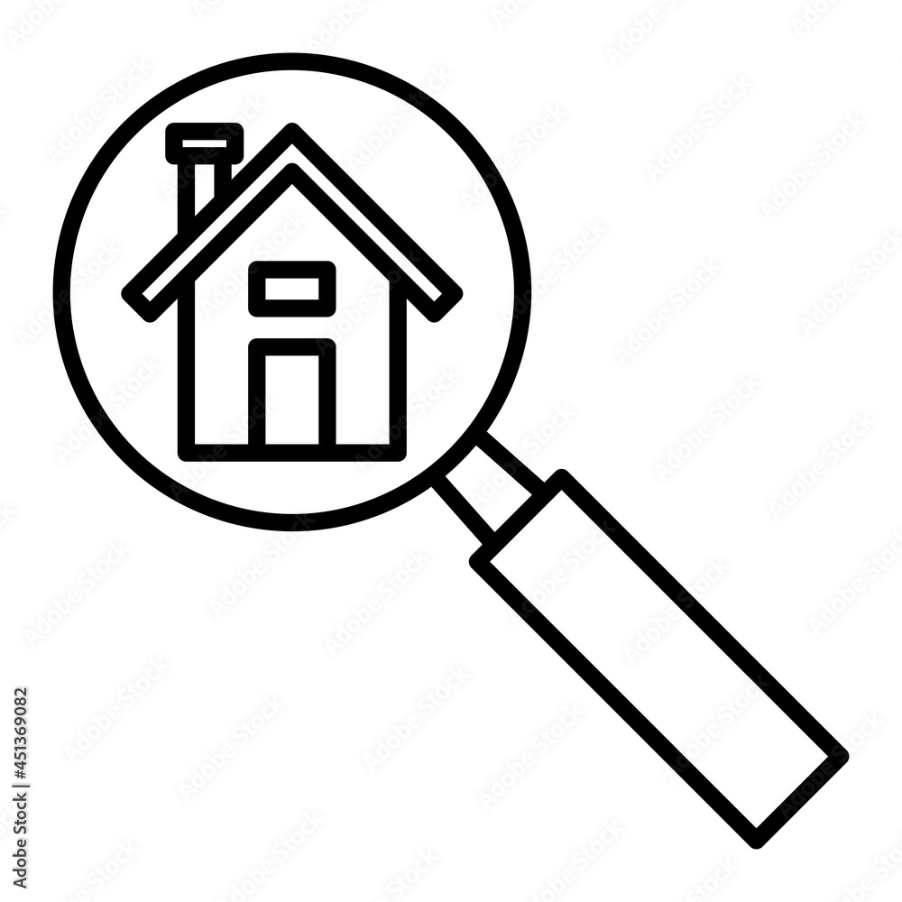 Search Vector Outline Icon Isolated On White Background Search Vector Outline Icon Isolated On White Background
