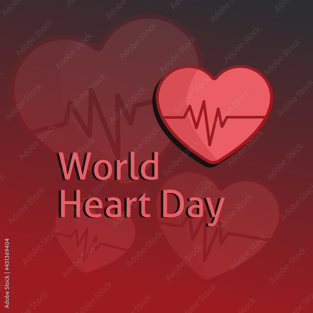 Vector illustration of world heart day