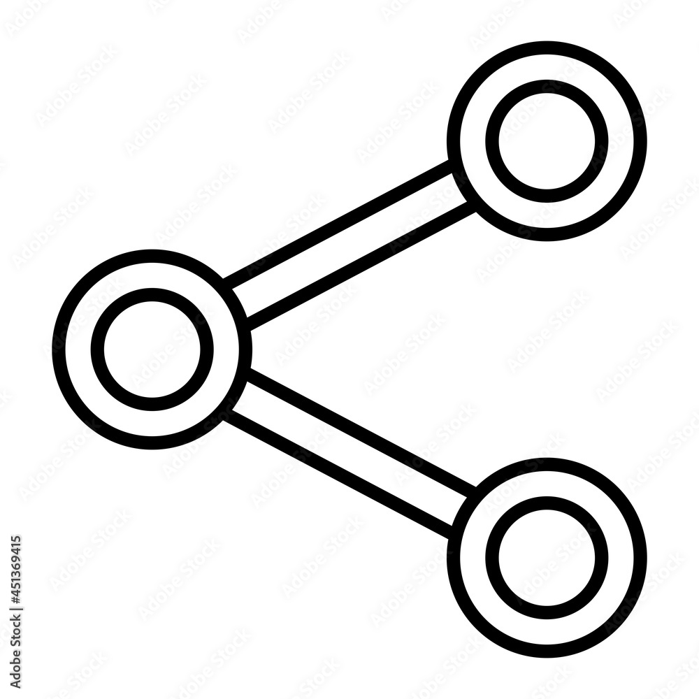 Share Vector Outline Icon Isolated On White Background Share Vector Outline Icon Isolated On White Background