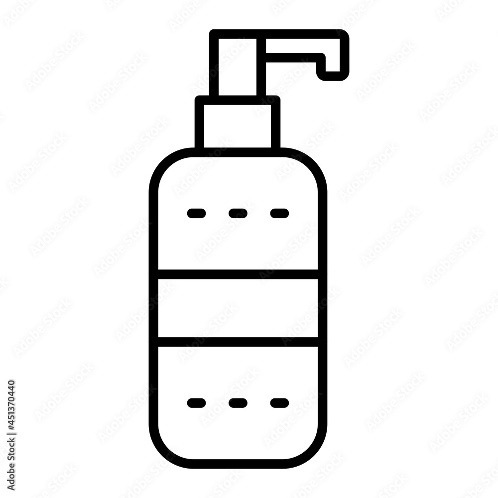 Moisturizer Vector Outline Icon Isolated On White Background Moisturizer Vector Outline Icon Isolated On White Background