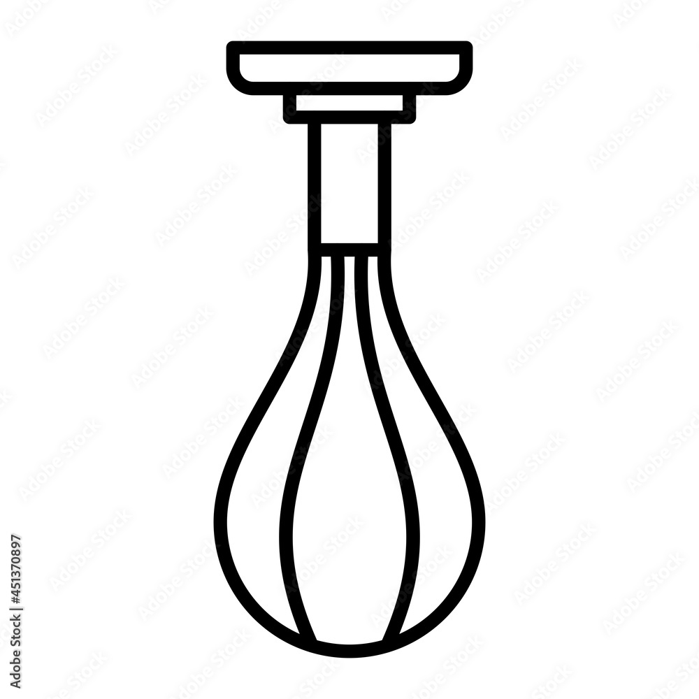 Boxing Bag Vector Outline Icon Isolated On White Background Boxing Bag Vector Outline Icon Isolated On White Background