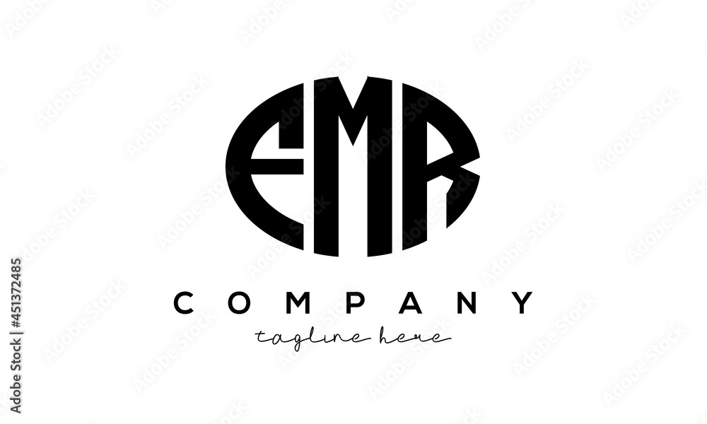 FMR three Letters creative circle logo design