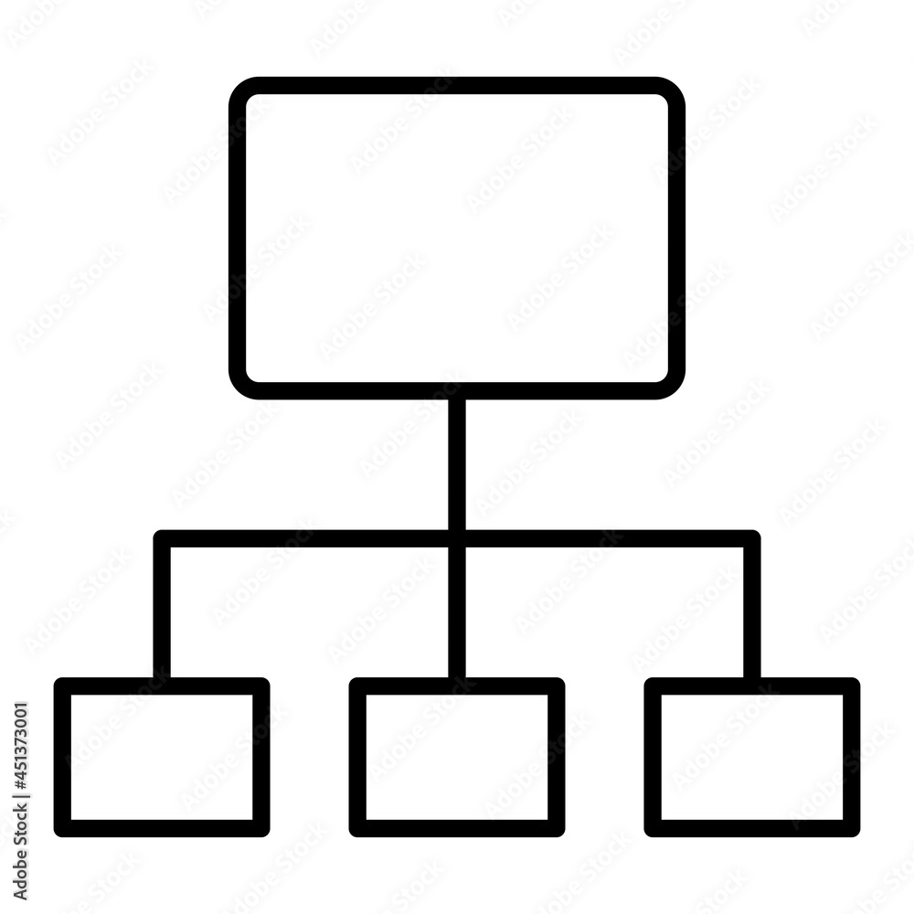 Site Map Vector Outline Icon Isolated On White Background Site Map Vector Outline Icon Isolated On White Background