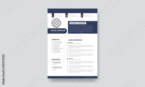 professional resume design template.
