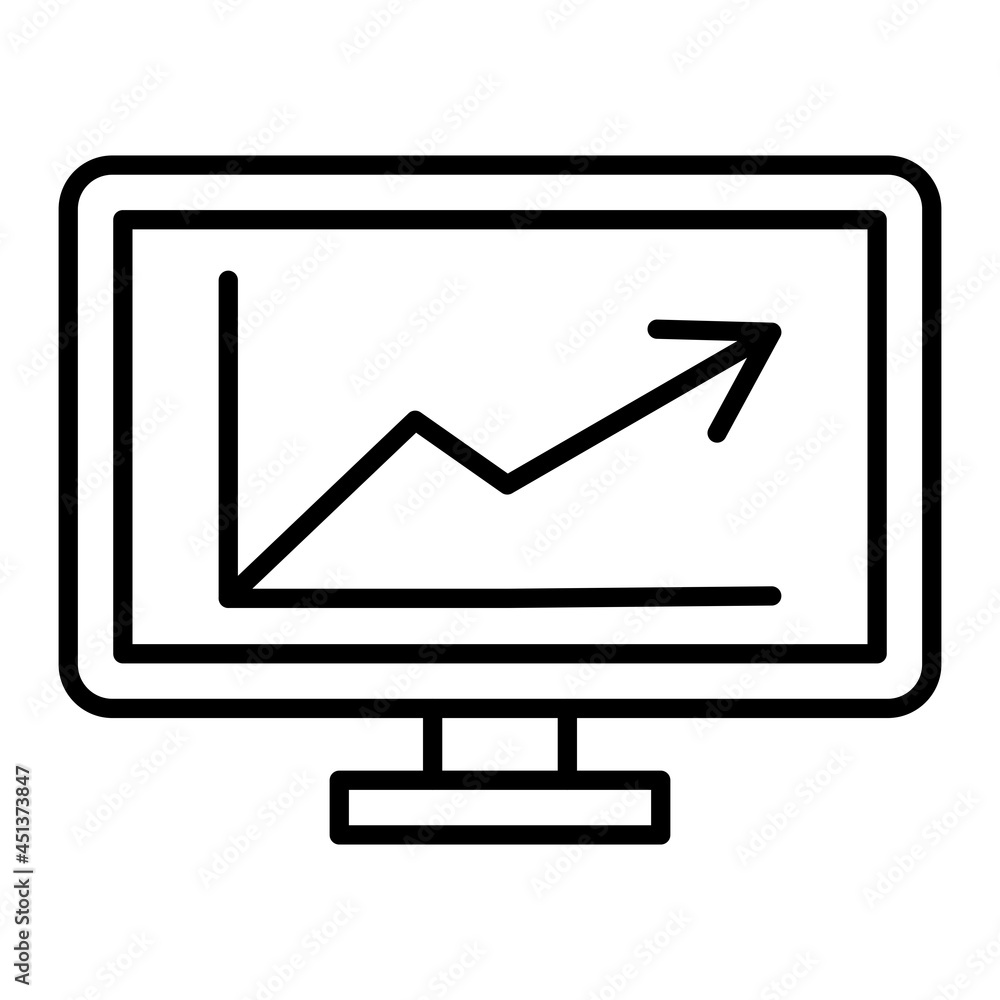 Stock Vector Outline Icon Isolated On White Background Stock Vector Outline Icon Isolated On White Background