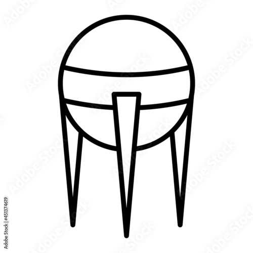  Sputnik Vector Outline Icon Isolated On White Background