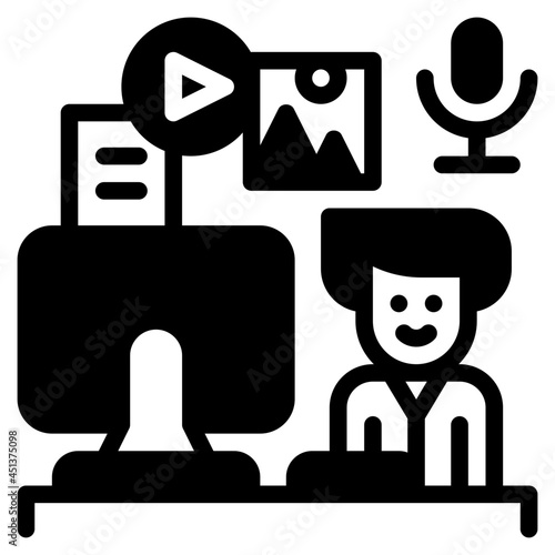 creator glyph icon