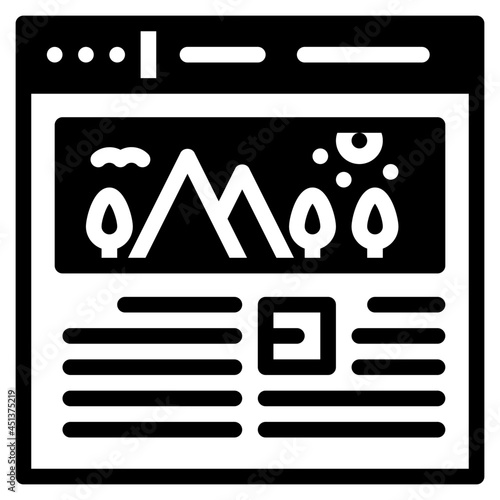 artcle glyph icon