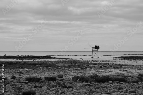 Carrelet en noir et blanc