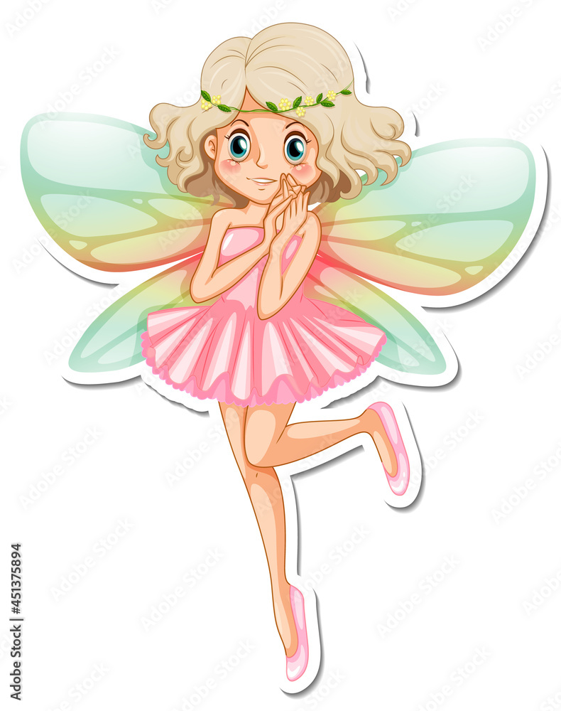 Beautiful fairy cartoon character sticker Beautiful fairy cartoon character sticker