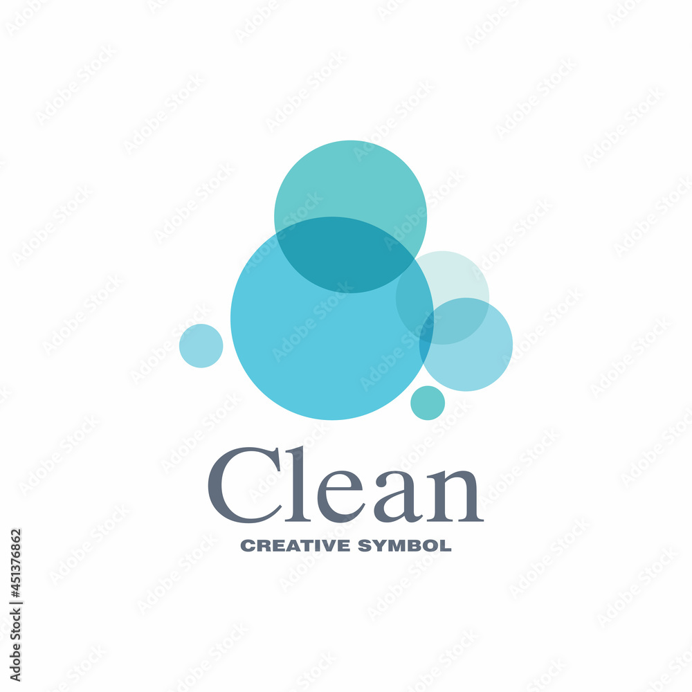 Obraz premium cleaning clean service logo icon vector template
