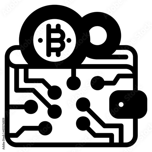 wallet glyph icon