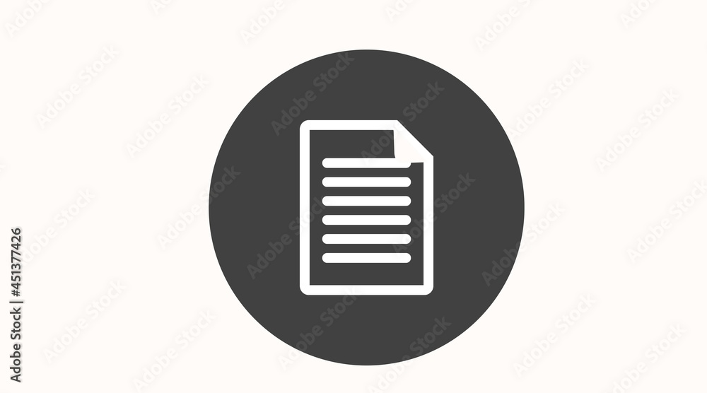 Vector Isolated Illustration of a Document or a File. File Icon Vector Isolated Illustration of a Document or a File. File Icon
