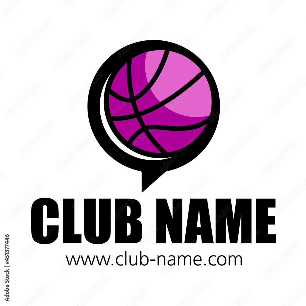 Logo club basket féminin sport Logo club basket féminin sport