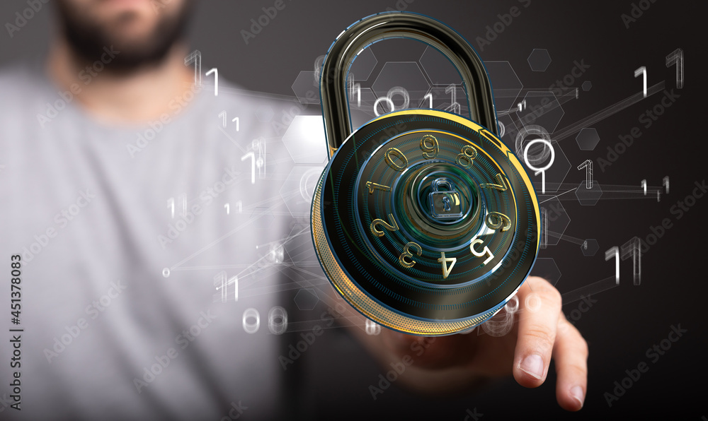 Security Shield concept, data protection. Shield with dots and lines connectio Security Shield concept, data protection. Shield with dots and lines connectio