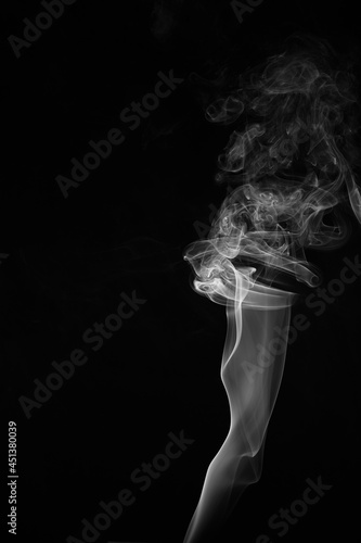 movement of smoke on black background, smoke background, abstract smoke on black background