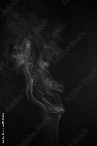 movement of smoke on black background, smoke background, abstract smoke on black background
