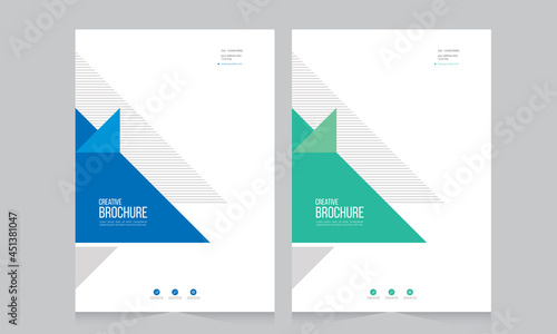 Abstract brochure template, cover design annual report, magazine