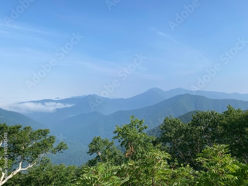 view of the mountains