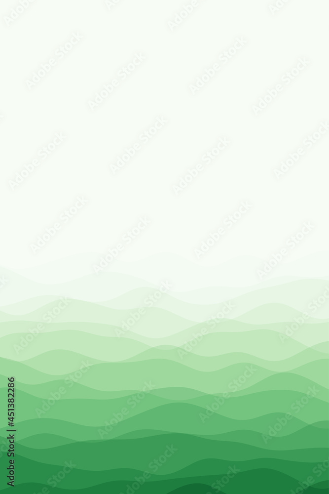 Cover page template. Page template with soft curves in green colors. Can be used as banner, flyer, poster, business card, brochure. Stylish vector illustration.